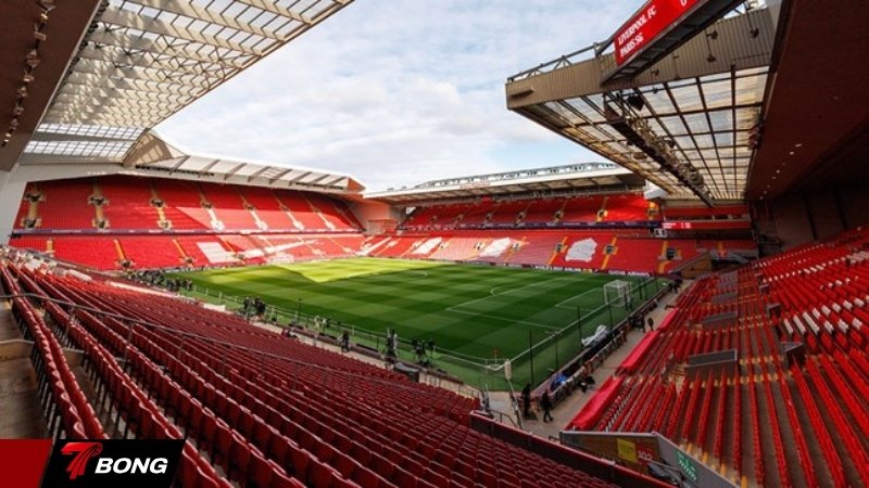 Anfield một trong những sân vận động biểu tượng của Anh